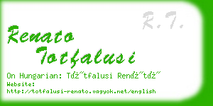 renato totfalusi business card